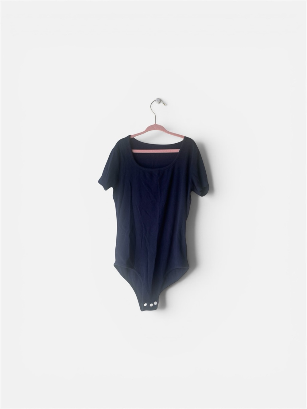 SHEIN Navy Blue Short Sleeve One-Piece Bodysuit